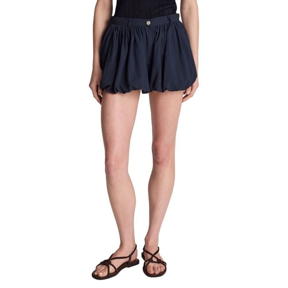 Kenneth Cole Womens Fly Front Balloon Short, Blue